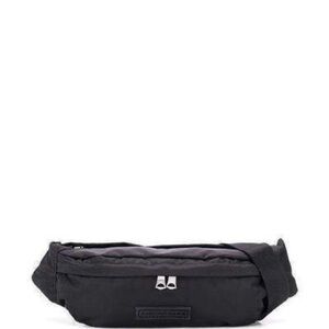 SANDRO Nylon Fanny Pack Waist Bag Black